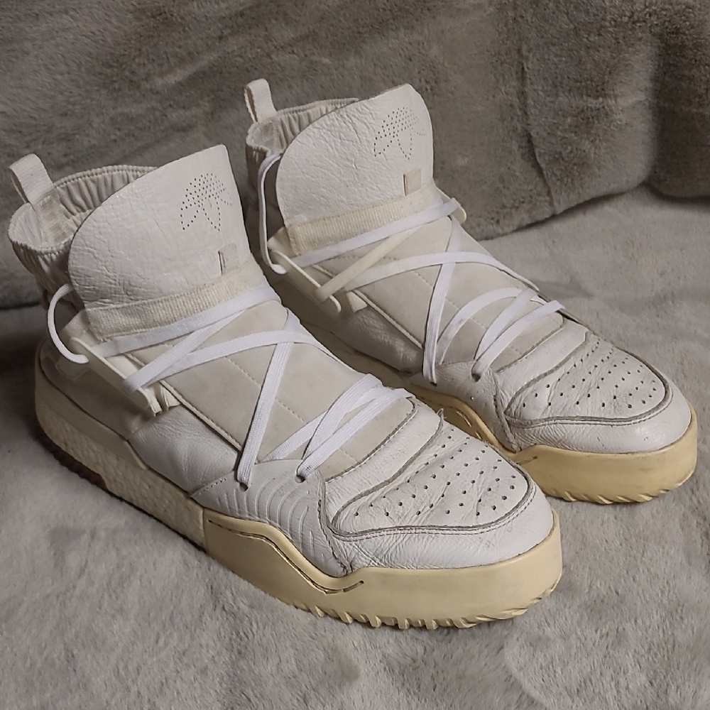 Adidas X Alexander wang Bball Leather High Tops Mens Size 12